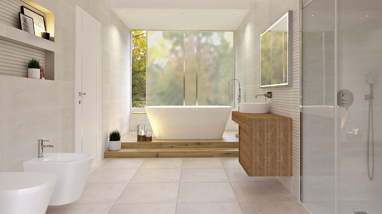 Cuarto de baño: ambiente Unwind