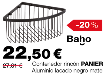 Contenedor rincón PANIER, de Baho: 22,50 €.