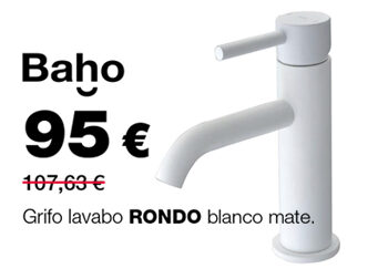 Grifo de lavabo Baho RONDO. 95 €.