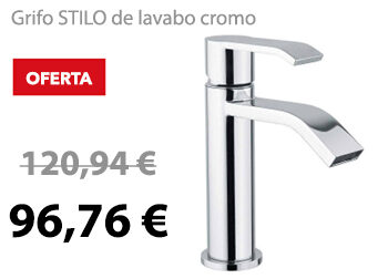 Grifo STILO de lavabo cromo. 96,76 €. ANTES: 120,94 €.