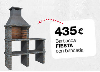 Barbacoa FIESTA con bancada. 435 €.